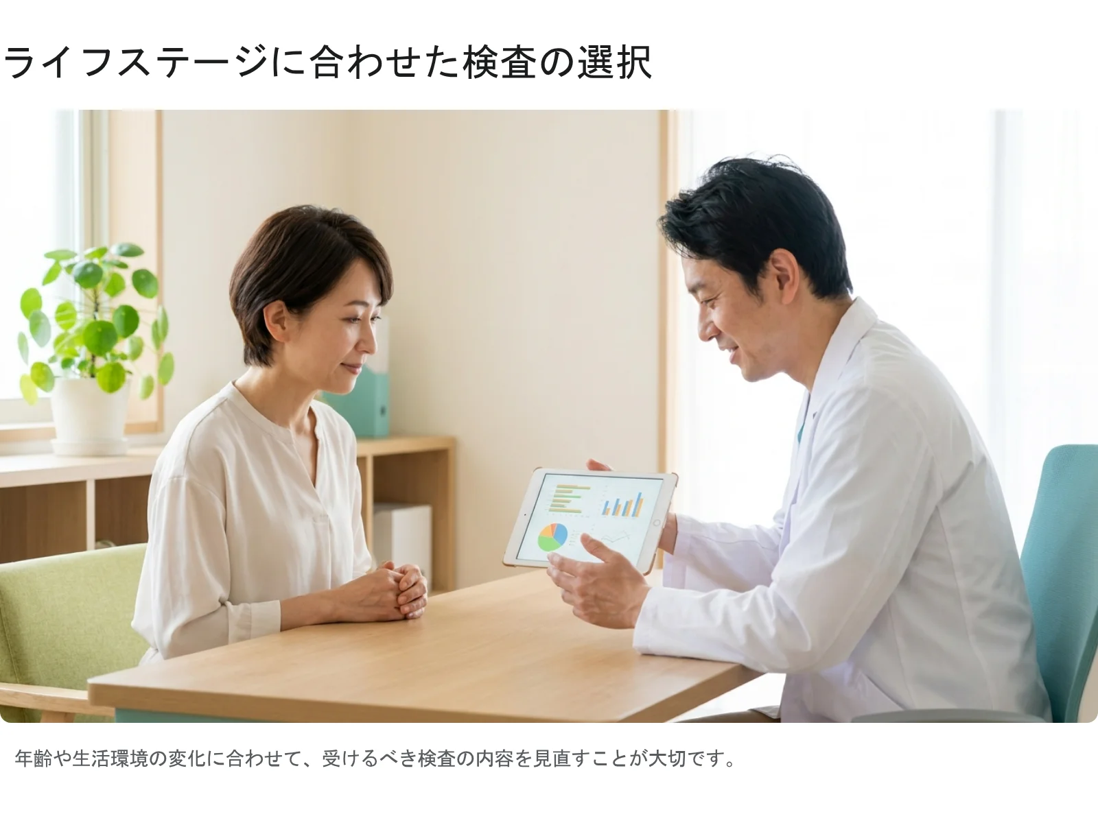 図2：医師が患者に検査結果を説明している様子