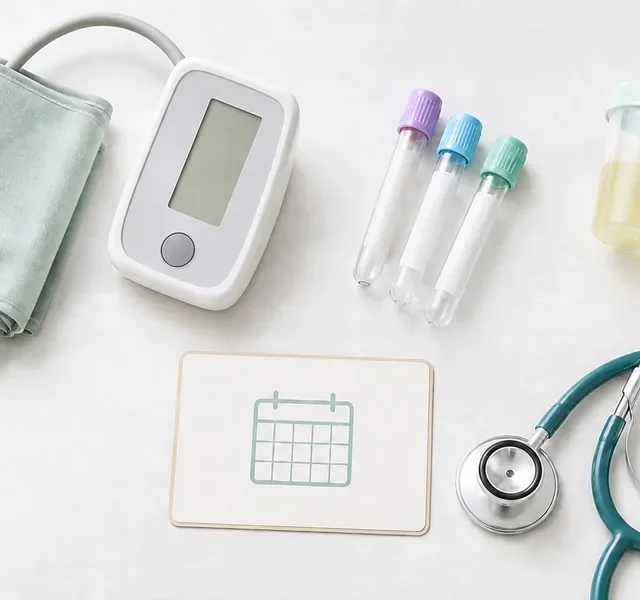 血圧計・採血管・尿検査容器など健康診断の検査器具